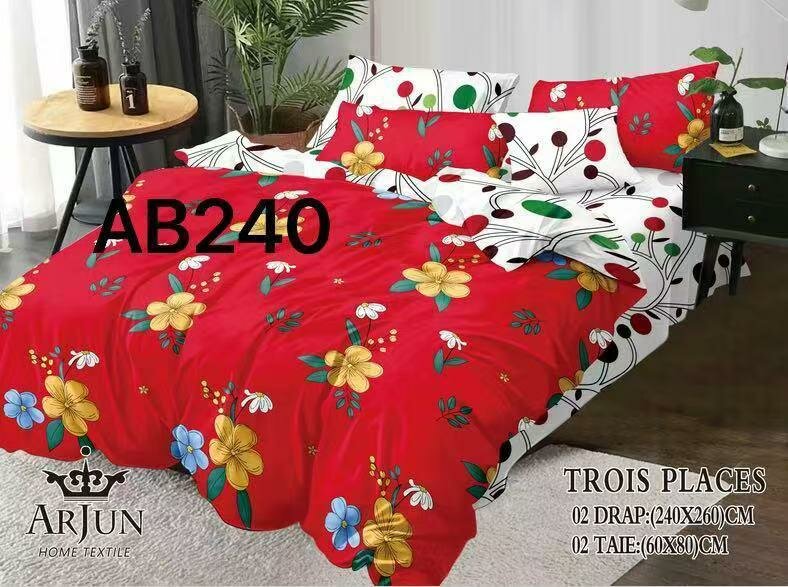 2 draps 2 taies d'oreillés