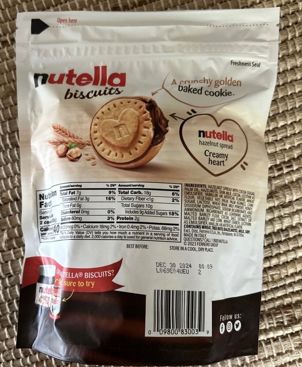 Nutella Biscuit Cookies