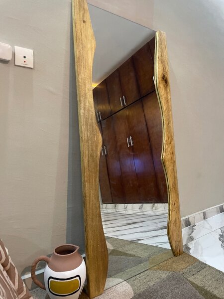 Miroir en bois rustique