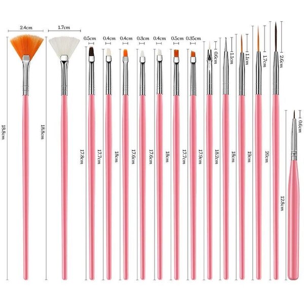 Pinceaux de Nail Art Professionnels