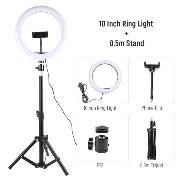 Promo Ring light 10 pouces