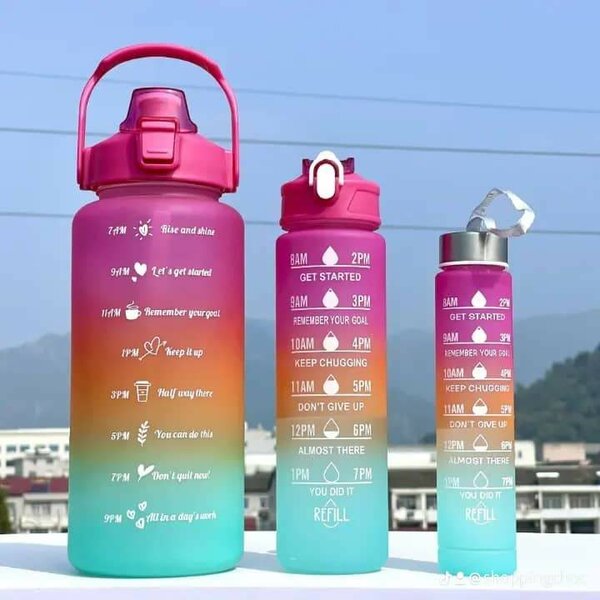 Gourde Motivante Colorée 3 en1