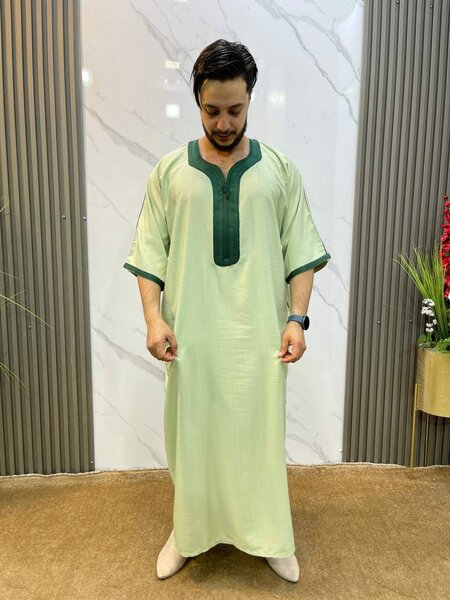 boubou homme vert pâle