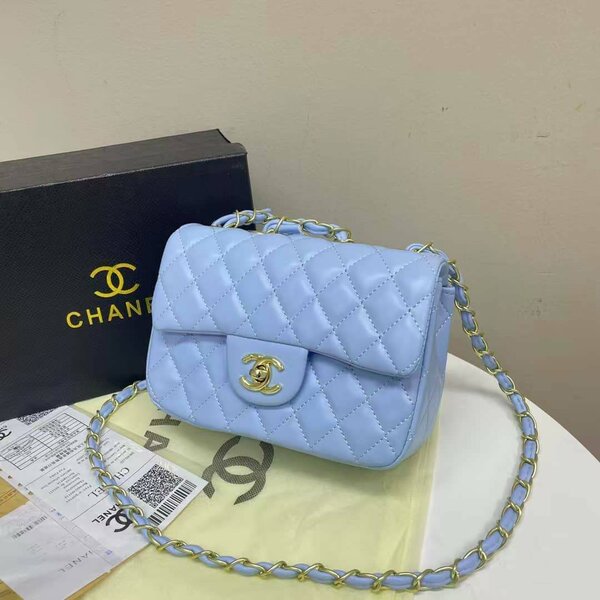 Sac à main chanel bleu