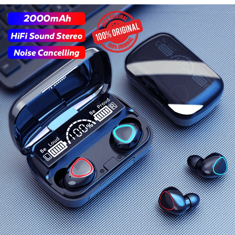100% original TWS M10 Bluetooth Earbuds