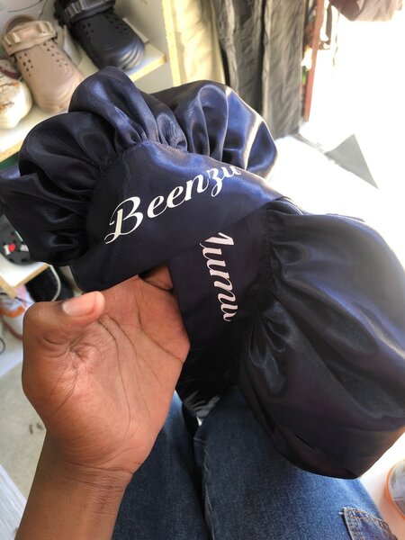 Tie on bonnets and scrunshies