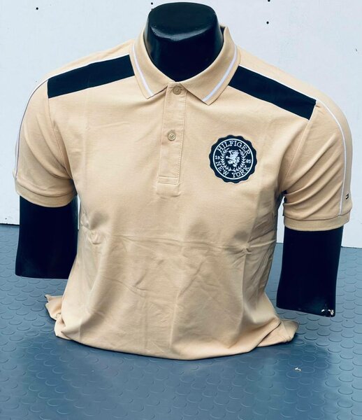 Polo beige homme élégant