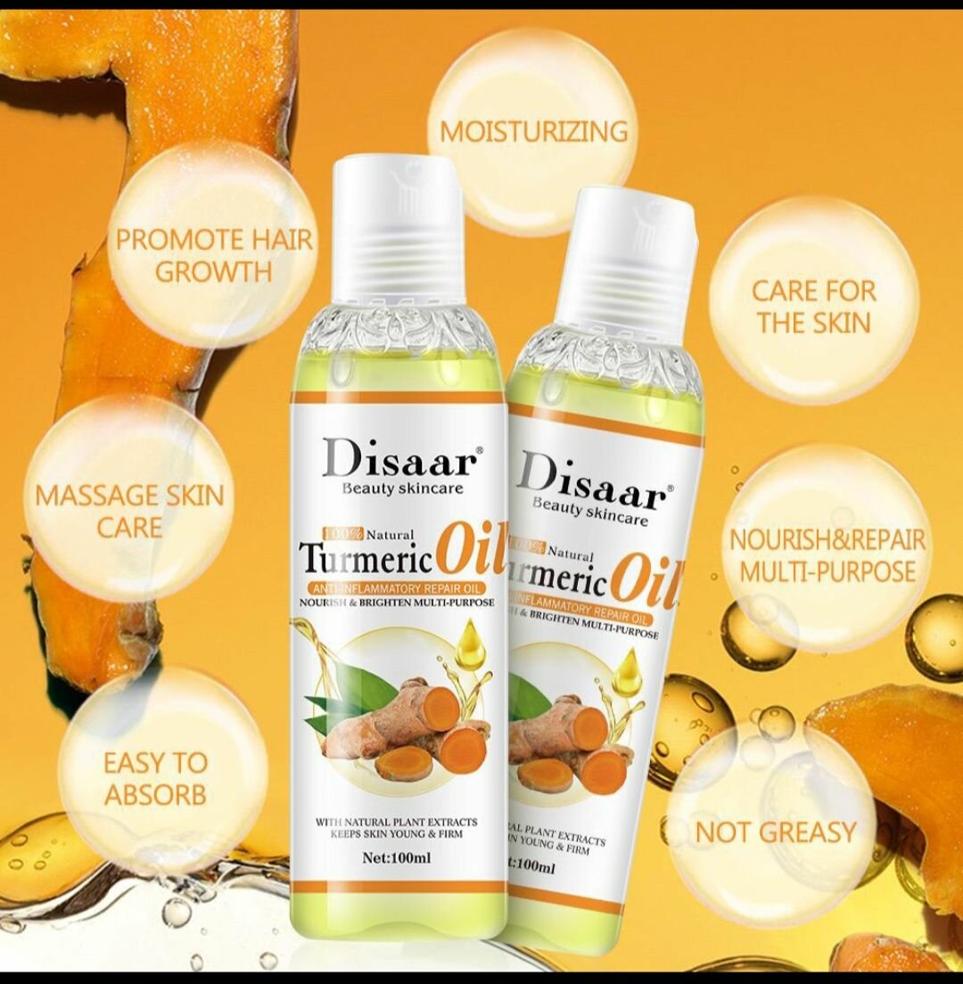 Disaar turmeric body glow oil