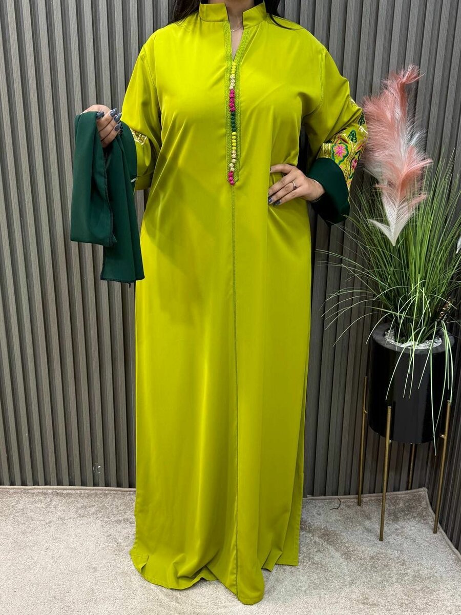 Robe Maxi à Manches Longues Élégante