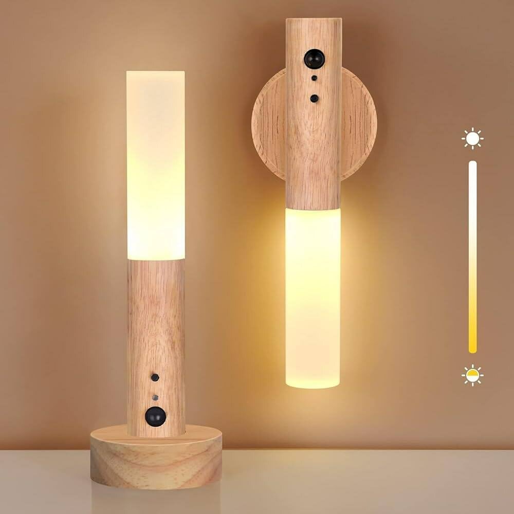 Wooden Sensor Wall lamp