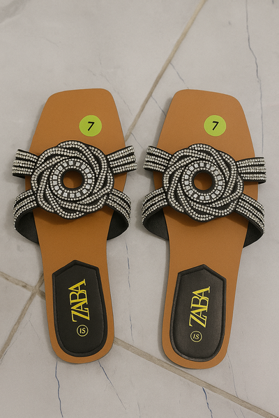 Sandales à strass élégantes