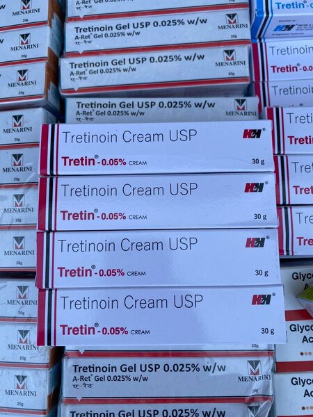 Tretinoin gel and cream