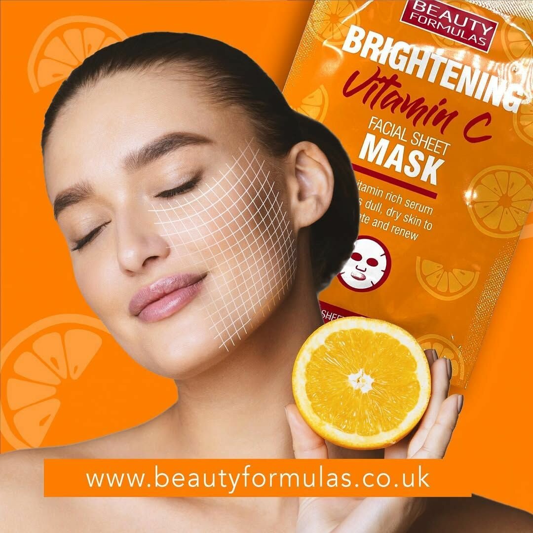 Beauty formulas Brightening vitamin C facial sheet mask