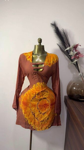 Robe bohème tie-dye