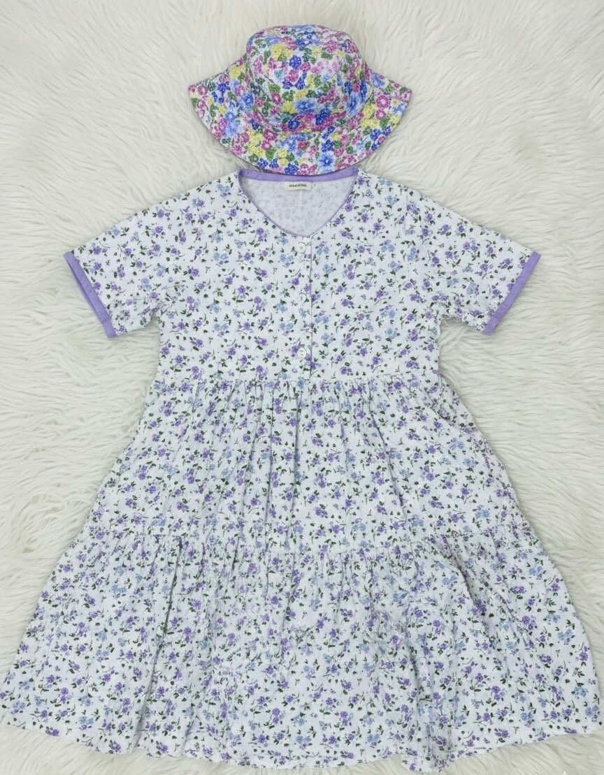 Robe Fille Fleurie Été