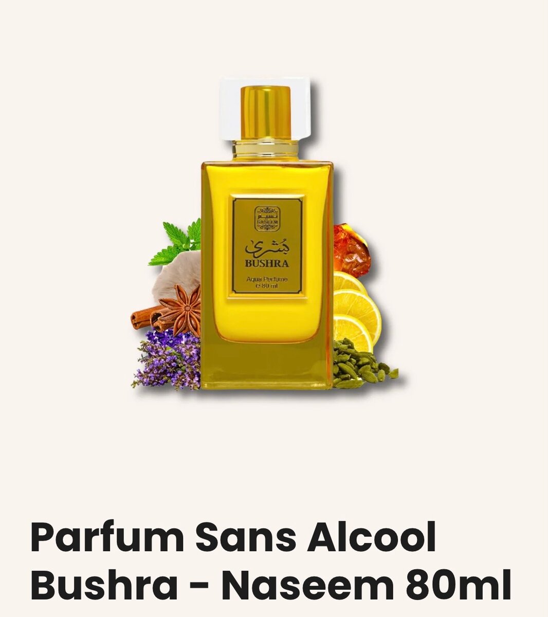 Parfum Sans Alcool Bushra 80ml