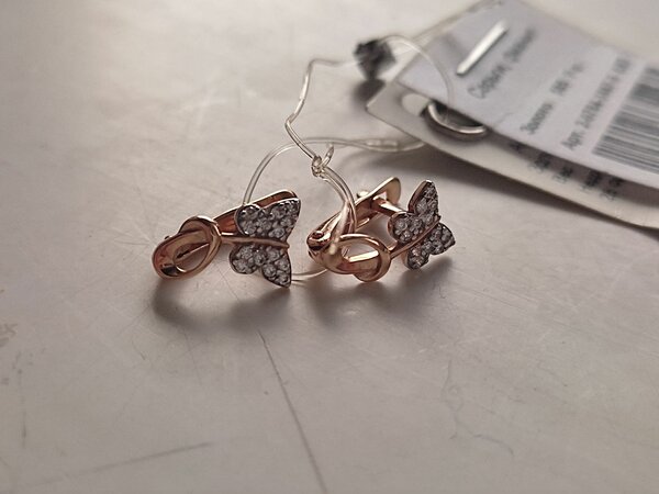 Детские золотые серьги