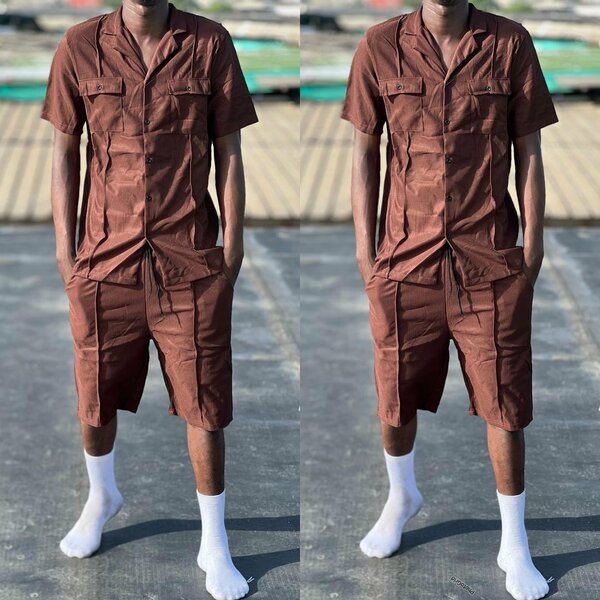 Tenue décontractée marron homme