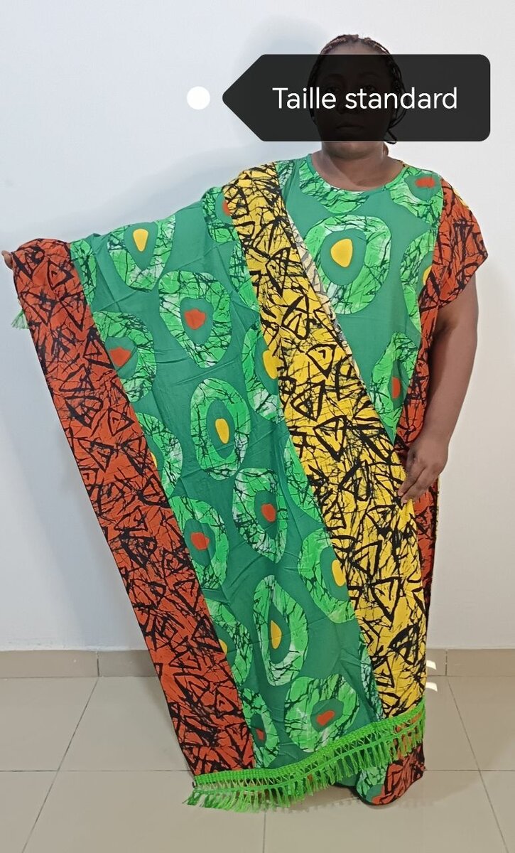 Caftan africain coloré
