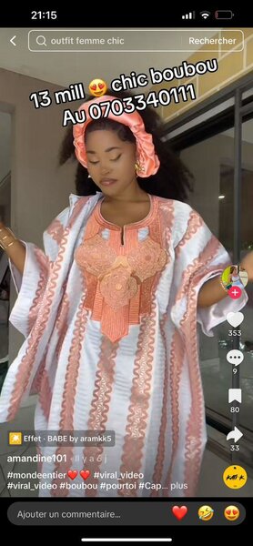 Chic boubou pour femmes