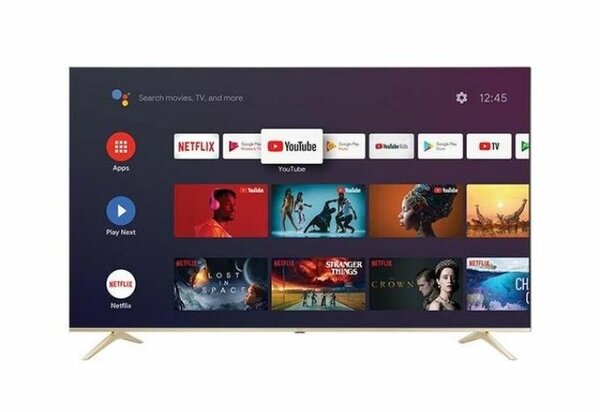 Syinix 50U51- 50 Inch 4K UHD Smart Android Frameless TV - Bl
