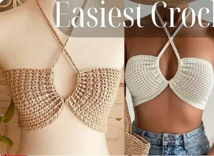 Haut Crochet Femme Élégant