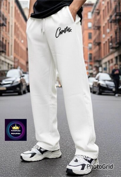 Pantalon de jogging blanc stylé