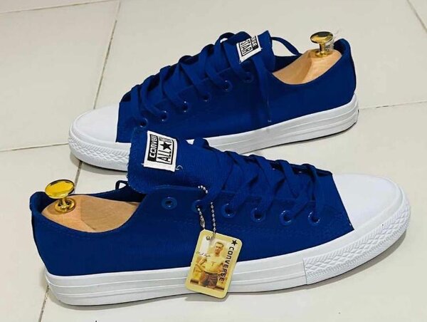 Baskets unisex en toile bleue