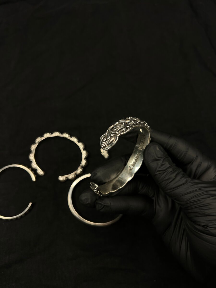 Bracelets chromes acier inox