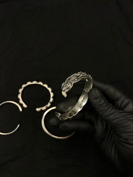 Bracelets chromes acier inox