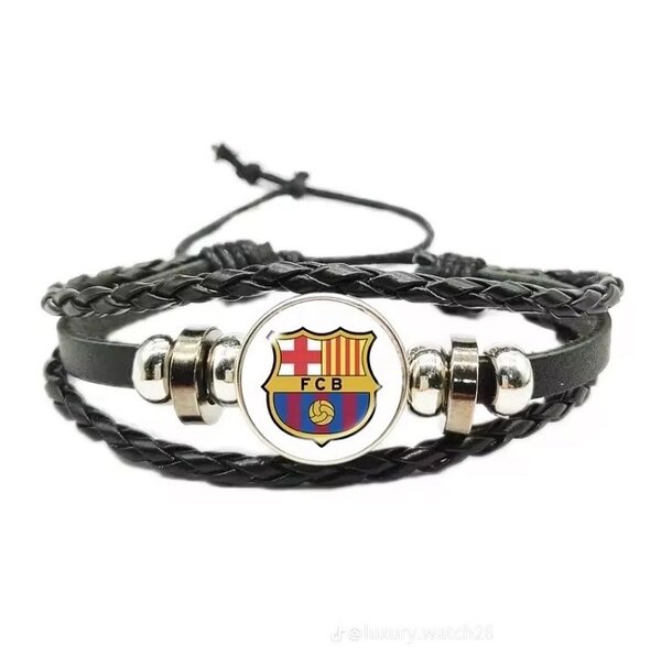 Bracelet FCB Cuir Tressé