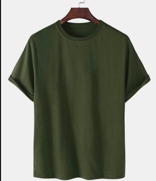 T-shirt vert en coton