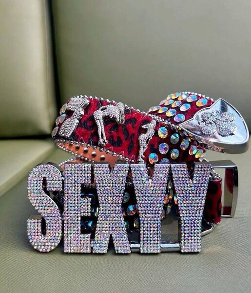 Ceinture strass "SEXY"