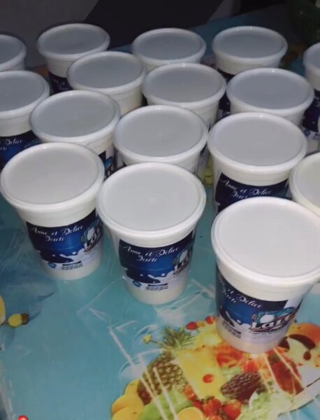 Yaourt frais et crémeux