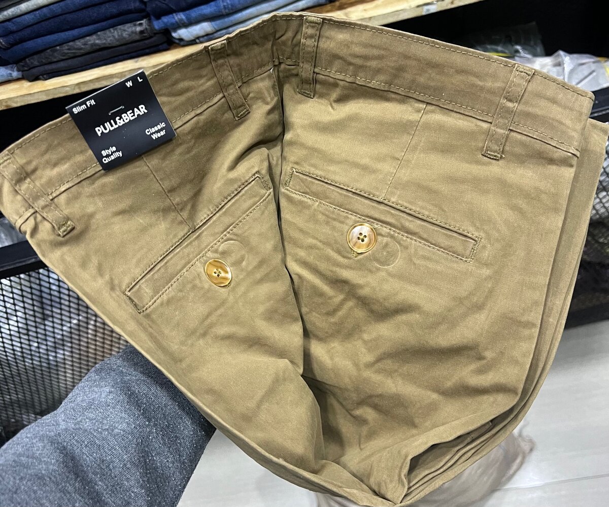 Cotton chino trousers