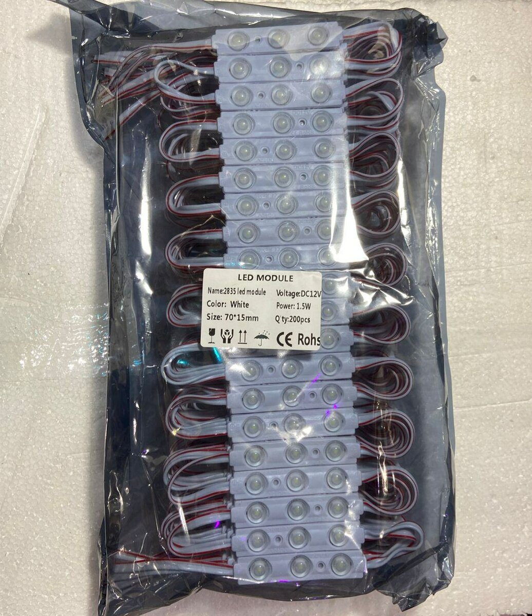 Module LED 1,5w 12V blanc 200p