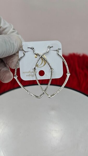 Boucles d'oreilles en argent chic