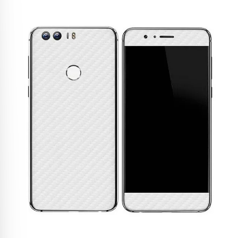 HUAWEI HONOR 8 White Carbon Fiber Texture Mobile Skin