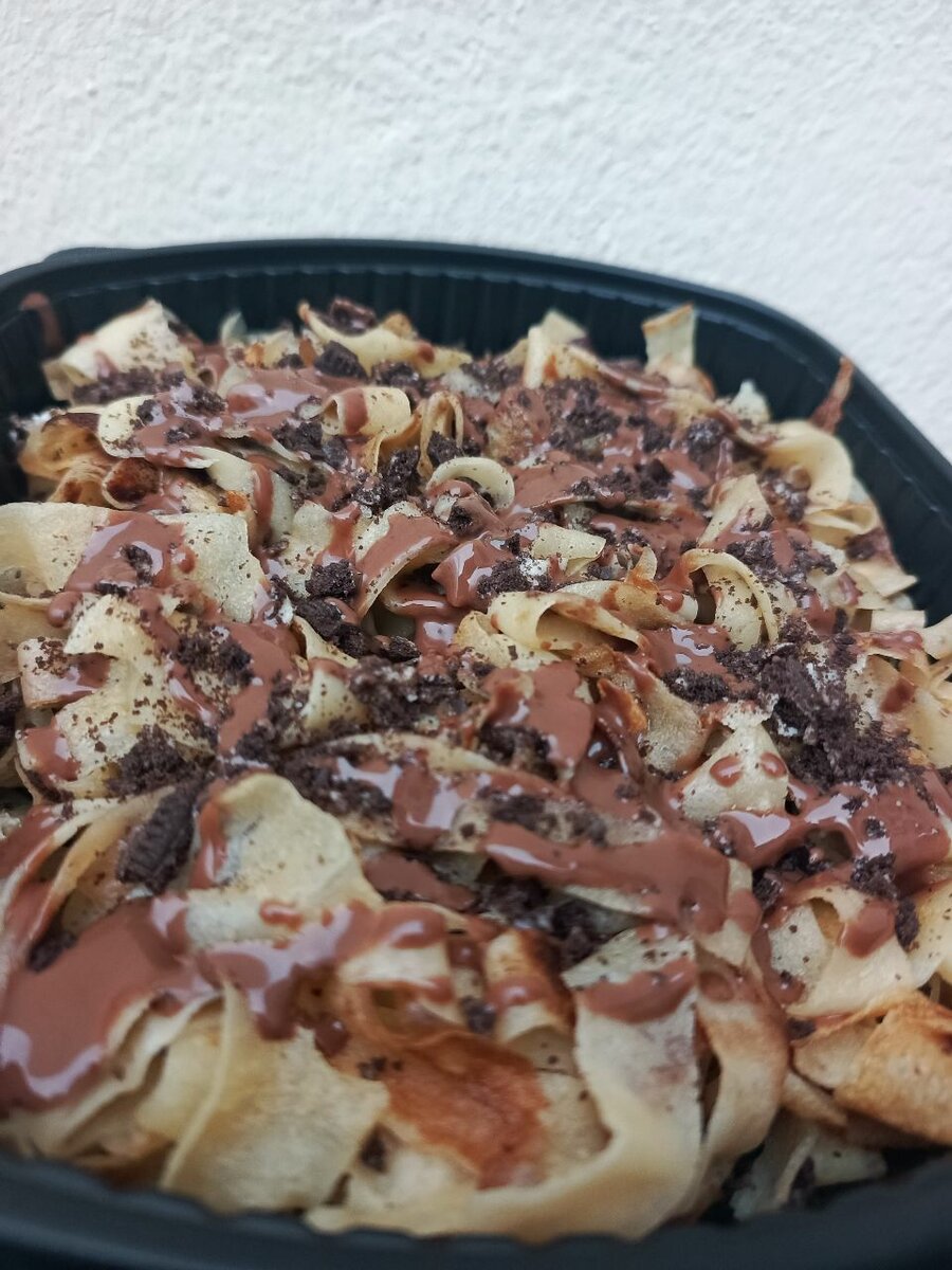 Tagliatelle crêpe Nutella Oreo