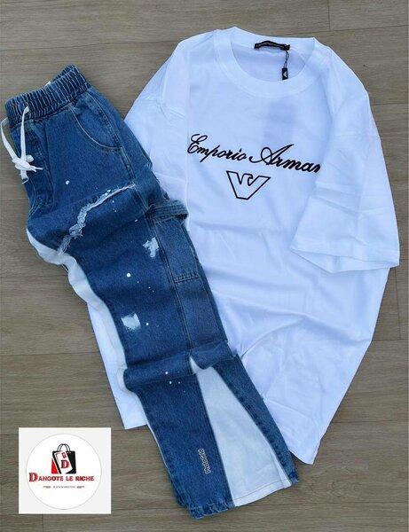 Ensemble T-shirt et Jean Stylé