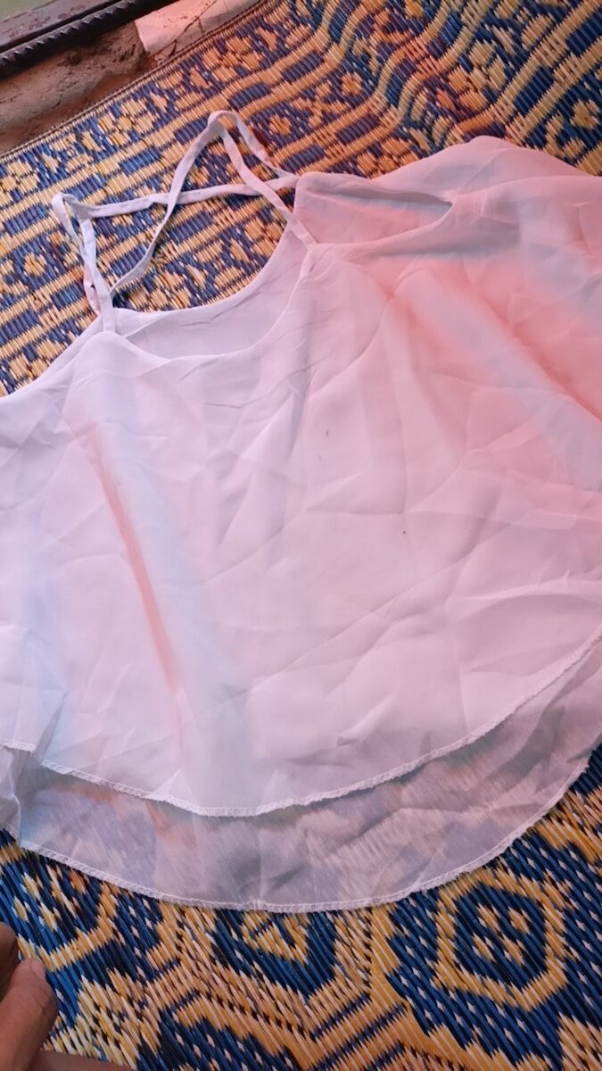 Top court en mousseline