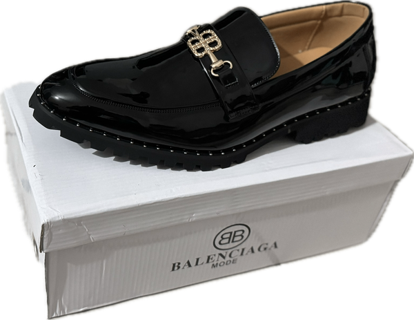 Mocassins en cuir verni pour hommes