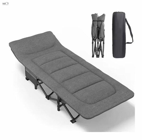 Lit pliable confortable camping avec matelas