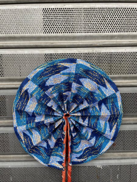 Éventail Pliant Africain Coloré