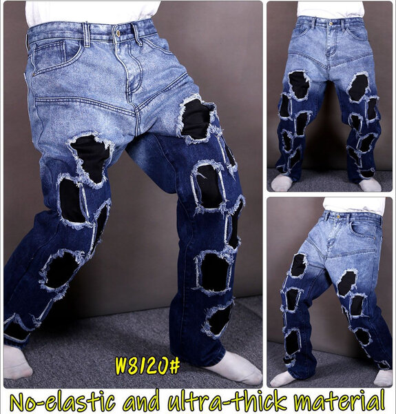 Jeans épais non-élastiques