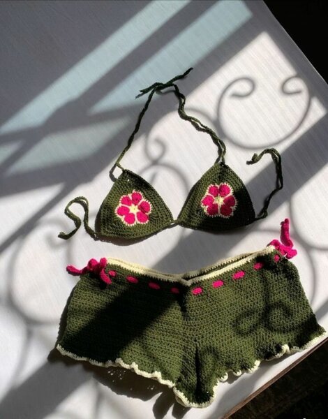 Ensemble Bikini Crochet Élégant