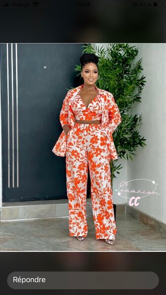 Ensemble haut et pantalon pour femme