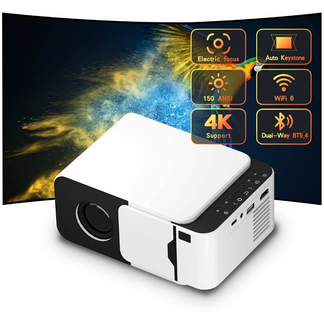 Mini Projecteur Portable WiFi 4K