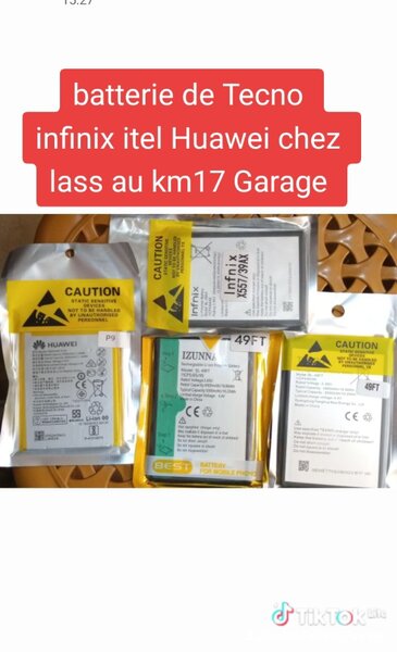 Batterie Tecno, infinix, itel