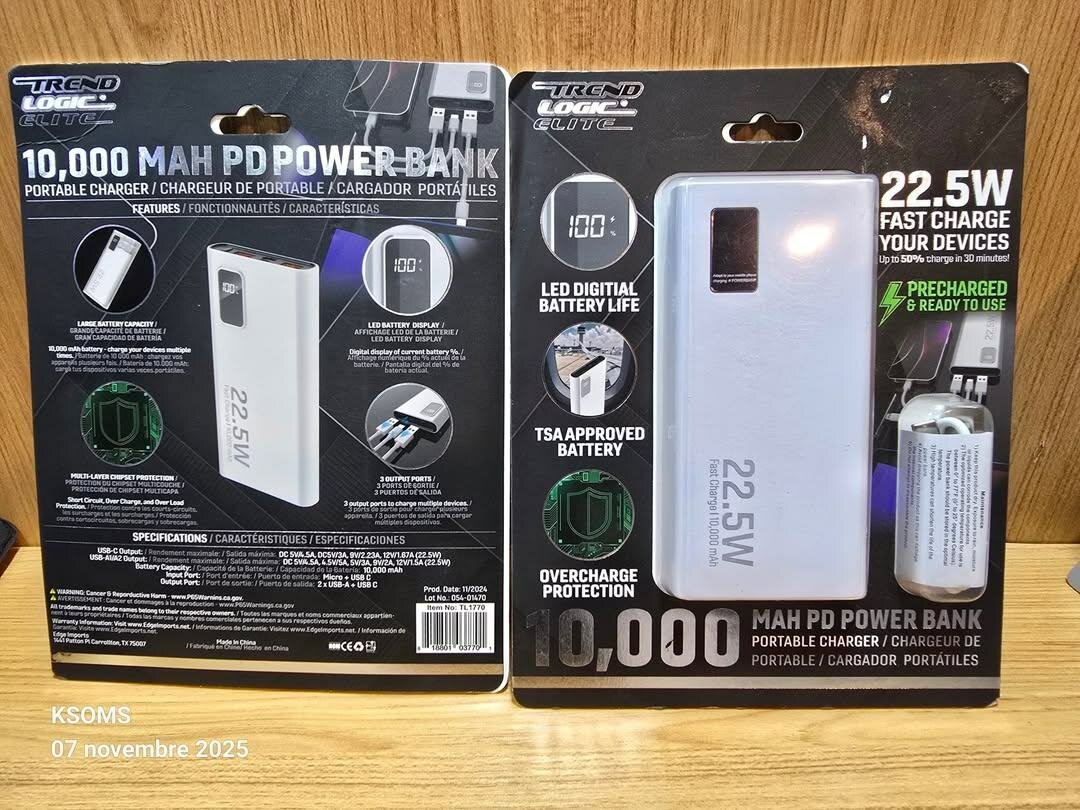 Chargeur Portable 10000 mAh